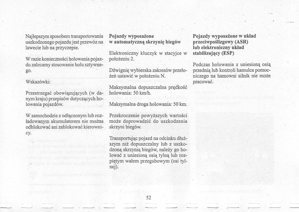 Mercedes Benz CLK W208 instrukcja obslugi / page 54