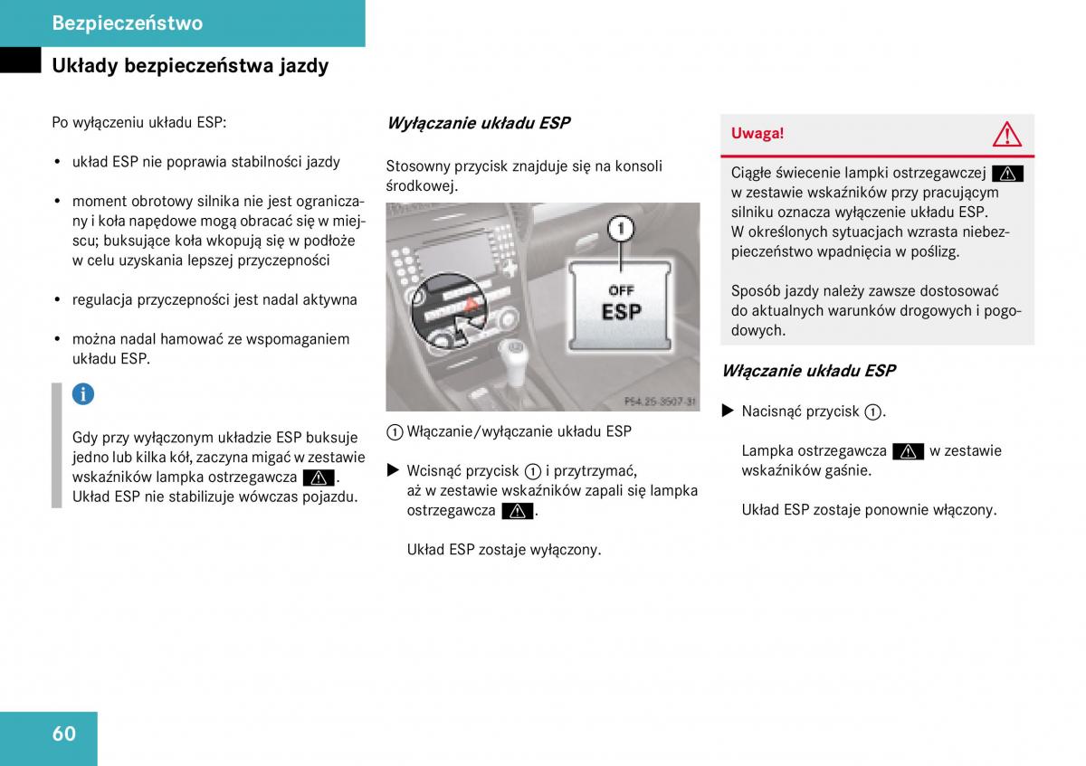 Mercedes Benz SLK R171 instrukcja obslugi / page 61