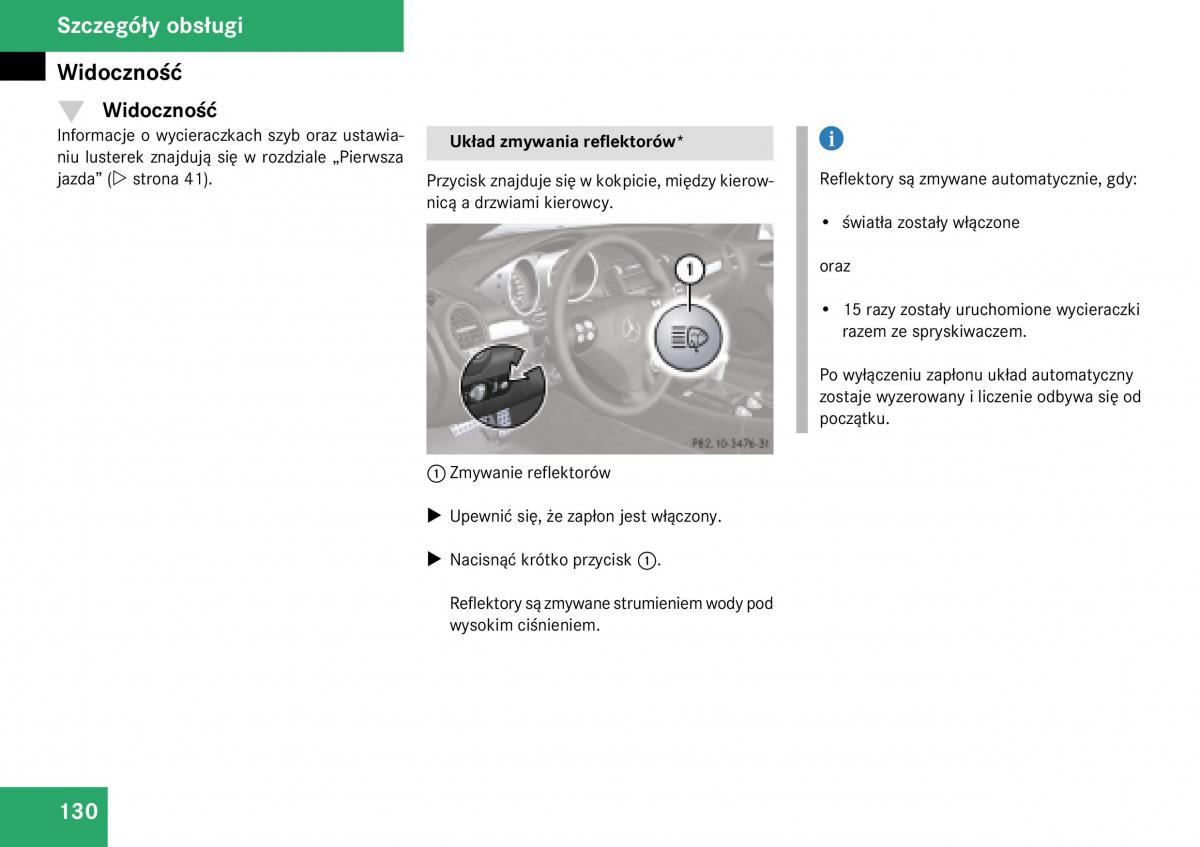 Mercedes Benz SLK R171 instrukcja obslugi / page 131