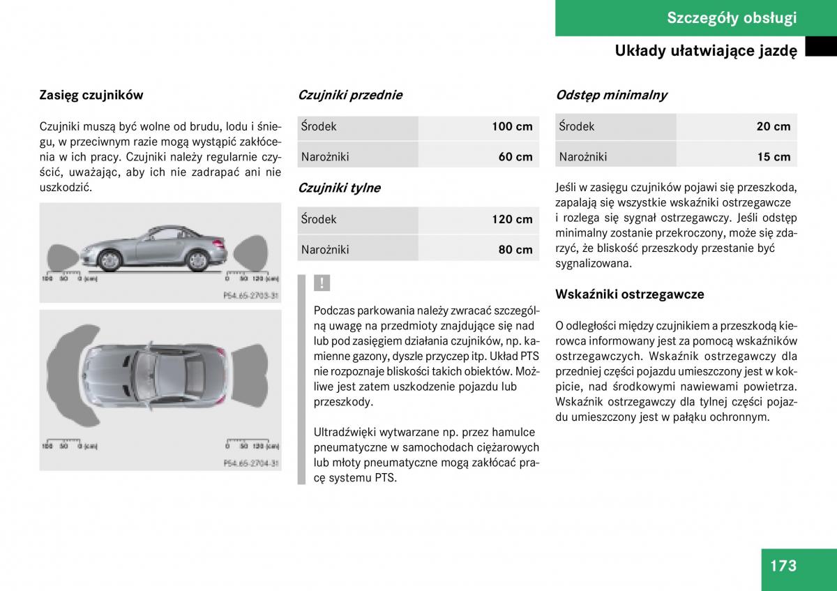 Mercedes Benz SLK R171 instrukcja obslugi / page 174