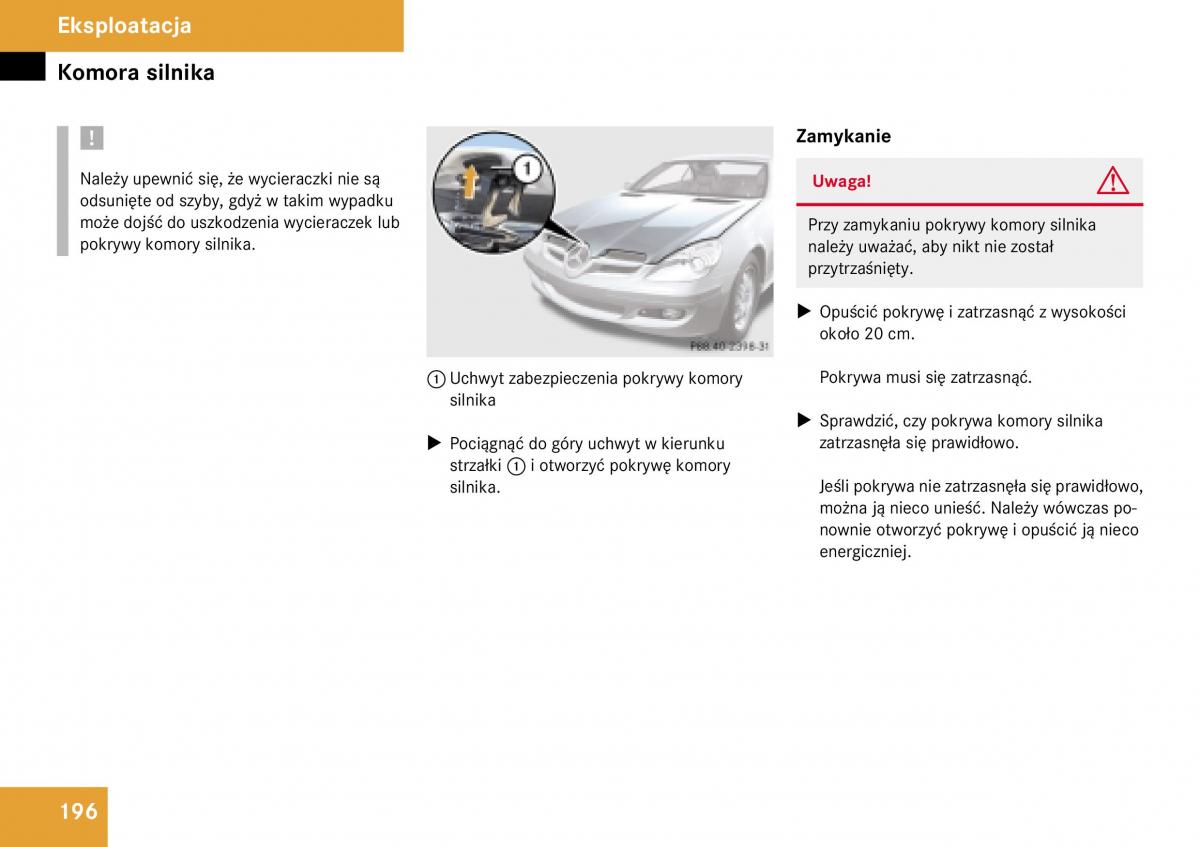 Mercedes Benz SLK R171 instrukcja obslugi / page 197