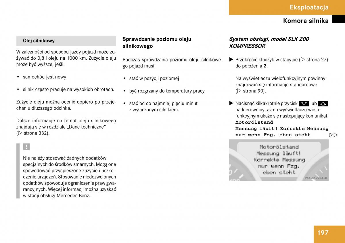 Mercedes Benz SLK R171 instrukcja obslugi / page 198