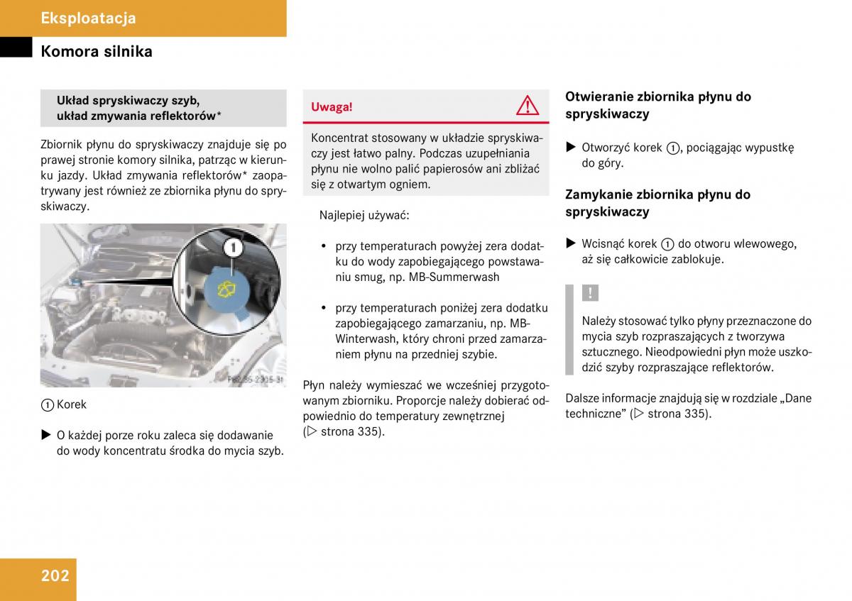 Mercedes Benz SLK R171 instrukcja obslugi / page 203