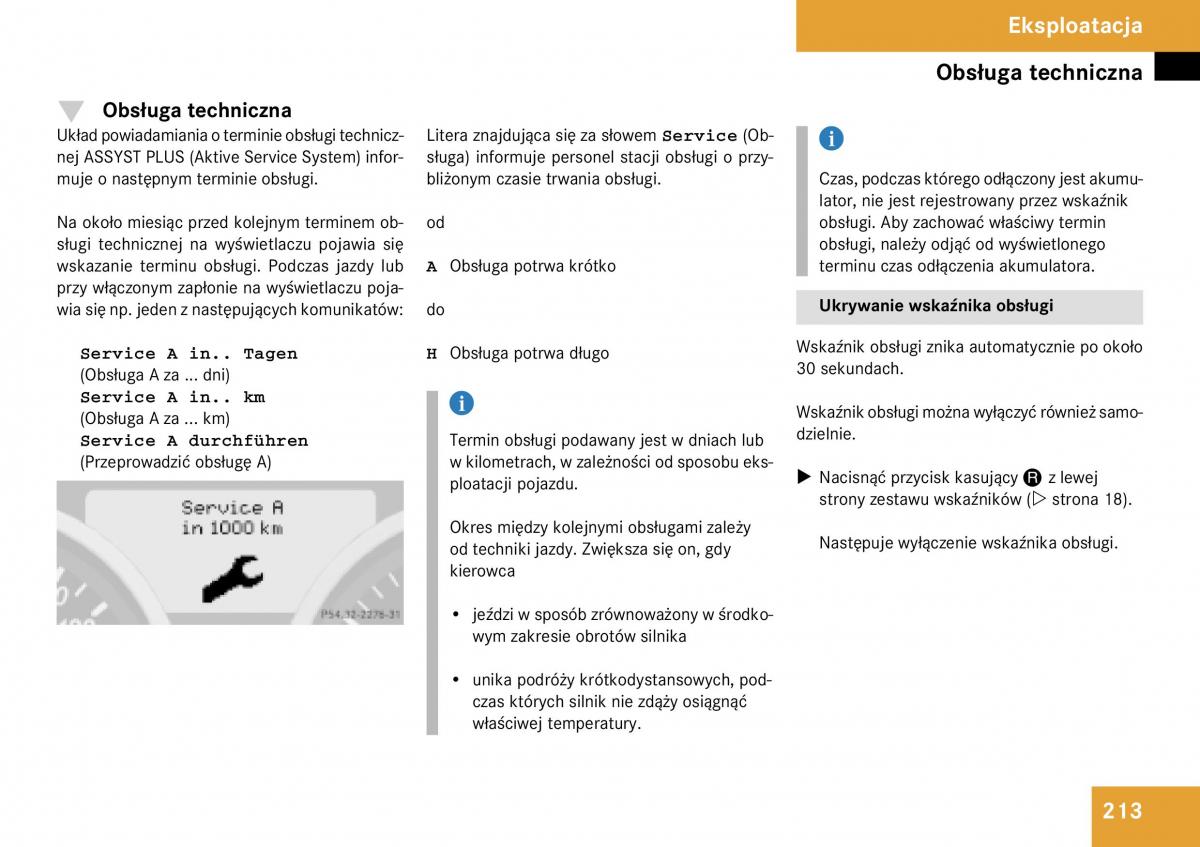 Mercedes Benz SLK R171 instrukcja obslugi / page 214