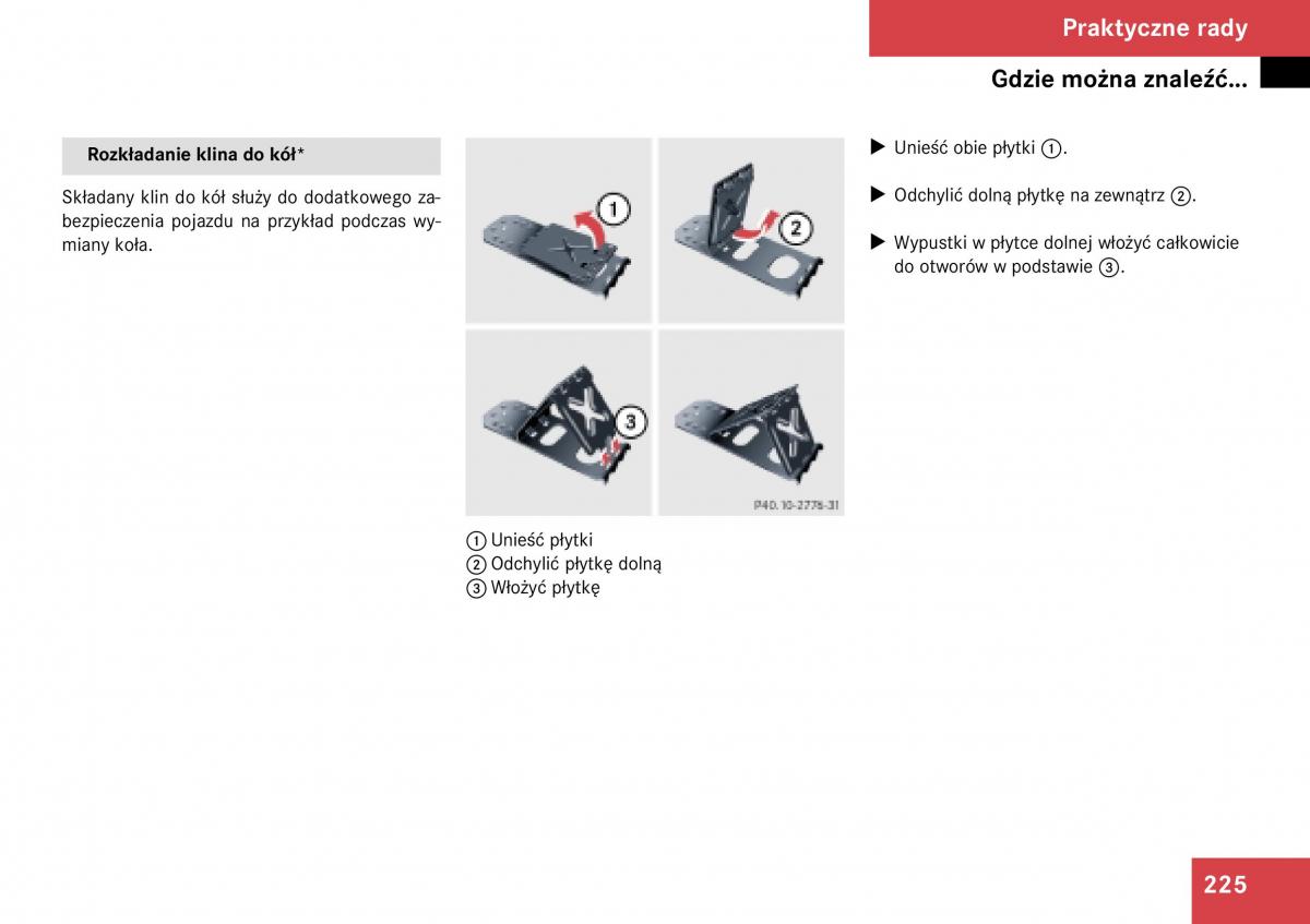 Mercedes Benz SLK R171 instrukcja obslugi / page 226