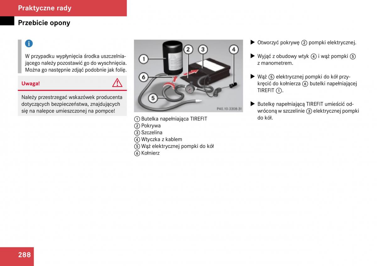 Mercedes Benz SLK R171 instrukcja obslugi / page 289