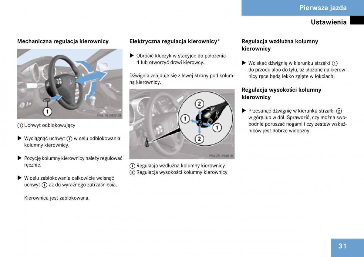 Mercedes Benz SLK R171 instrukcja obslugi / page 32