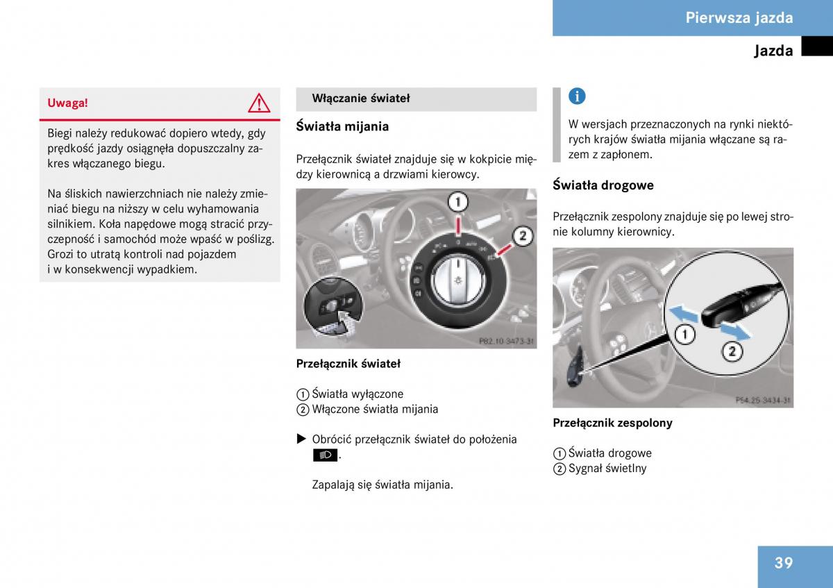 Mercedes Benz SLK R171 instrukcja obslugi / page 40