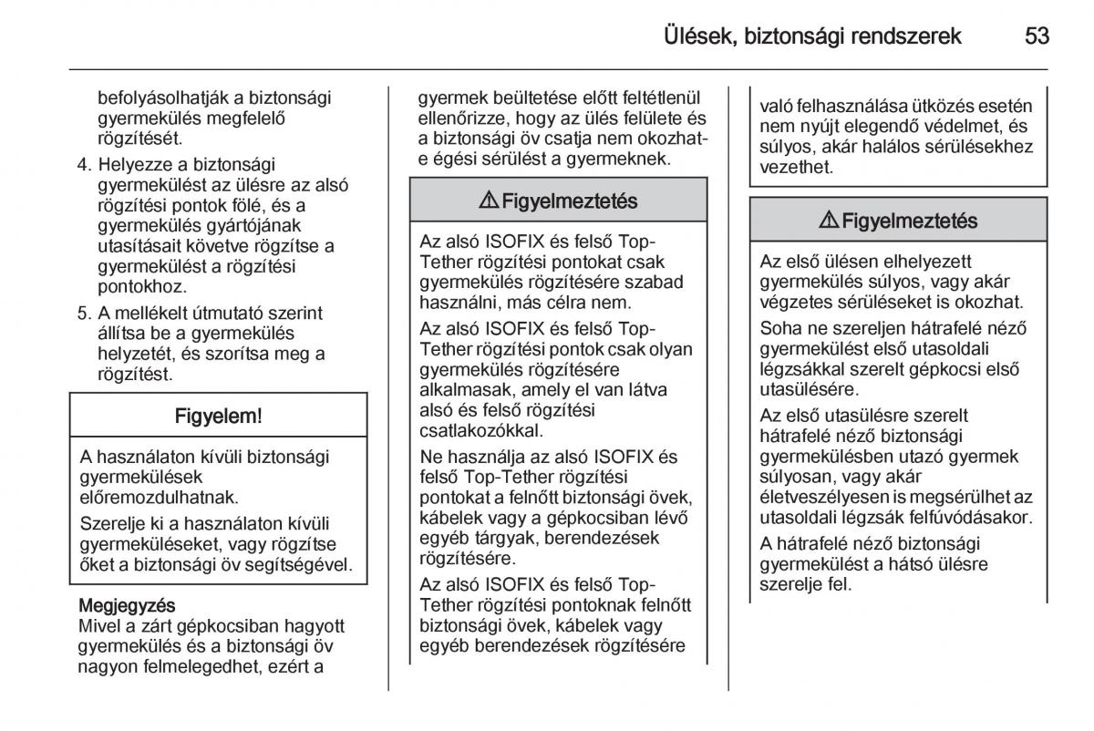 Chevrolet Spark M300 Kezelesi utmutato / page 55