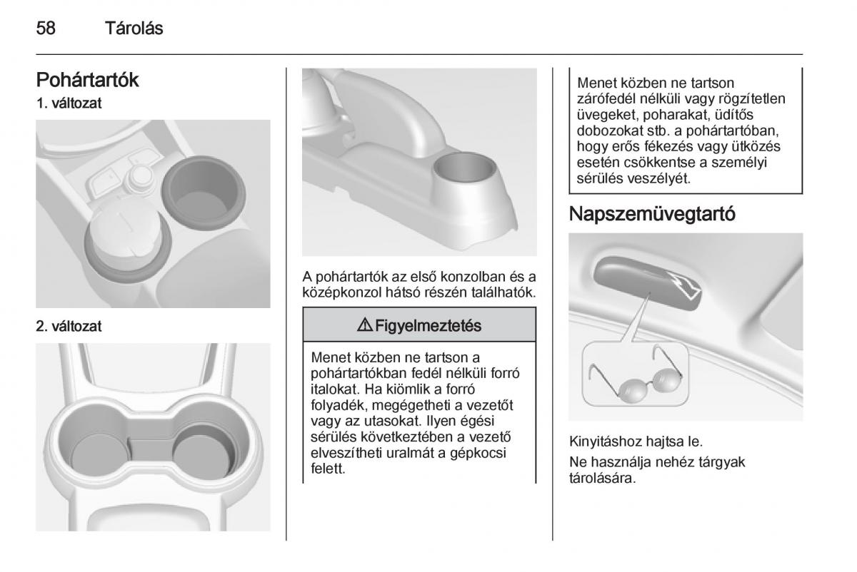 Chevrolet Spark M300 Kezelesi utmutato / page 60