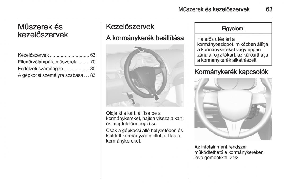 Chevrolet Spark M300 Kezelesi utmutato / page 65