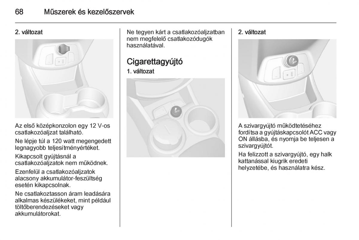 Chevrolet Spark M300 Kezelesi utmutato / page 70