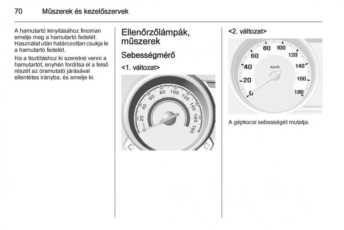 Chevrolet Spark M300 Kezelesi utmutato / page 72