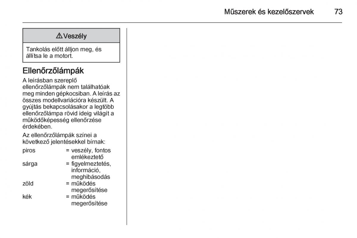 Chevrolet Spark M300 Kezelesi utmutato / page 75