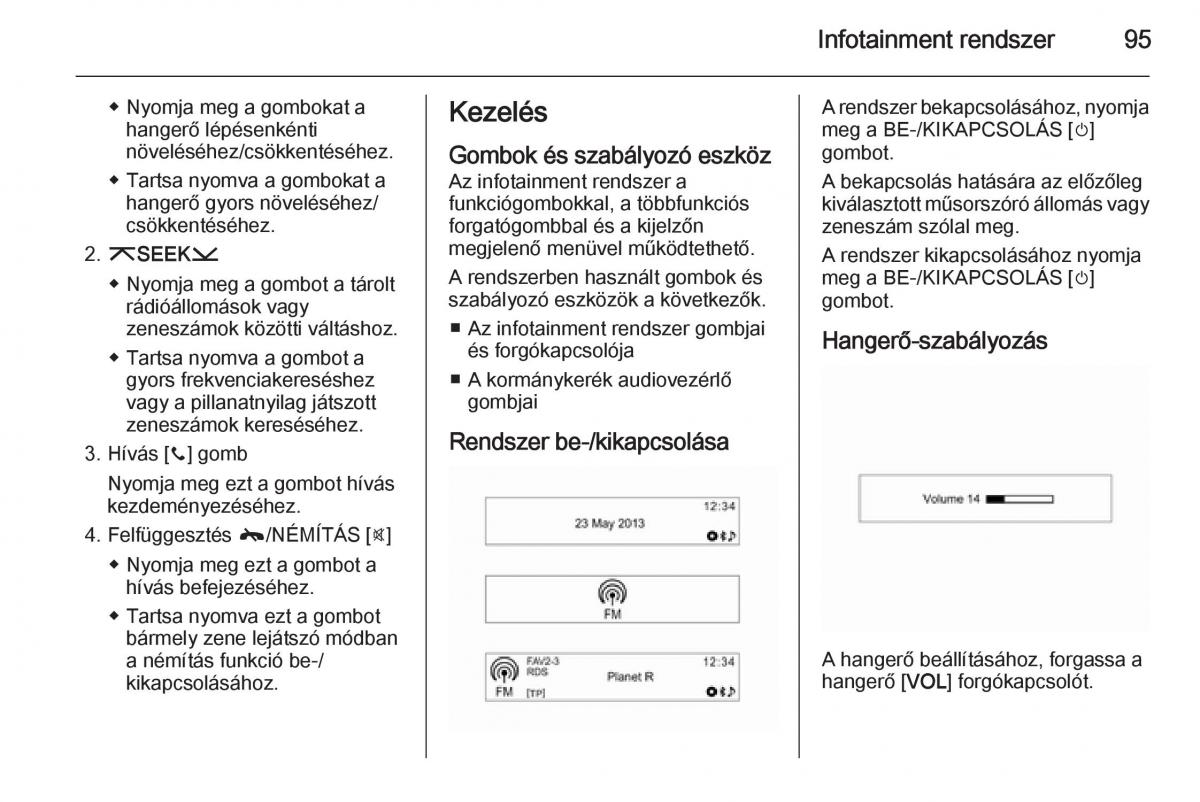 Chevrolet Spark M300 Kezelesi utmutato / page 97