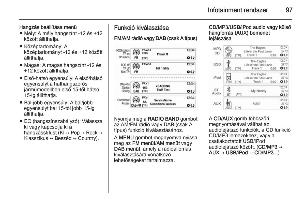 Chevrolet Spark M300 Kezelesi utmutato / page 99