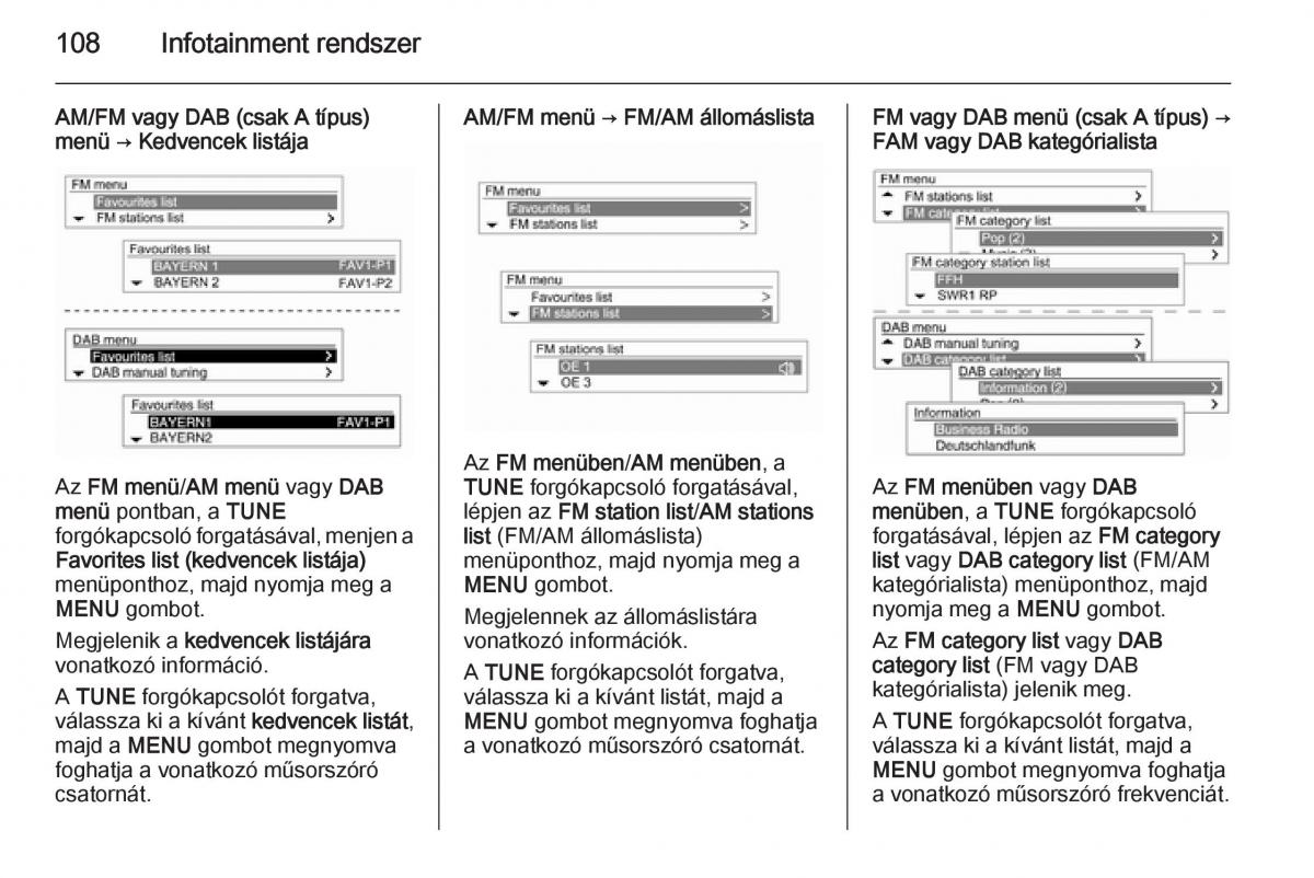 Chevrolet Spark M300 Kezelesi utmutato / page 110