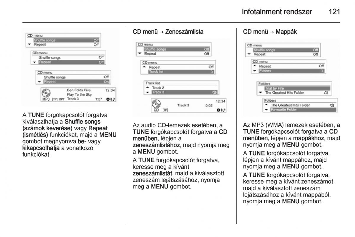 Chevrolet Spark M300 Kezelesi utmutato / page 123