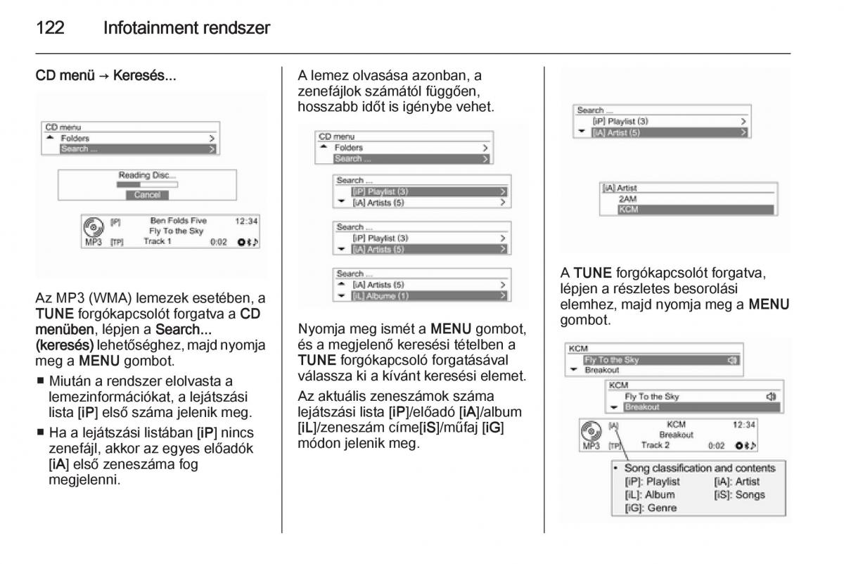 Chevrolet Spark M300 Kezelesi utmutato / page 124