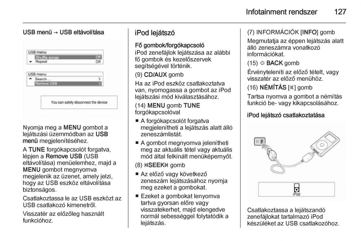 Chevrolet Spark M300 Kezelesi utmutato / page 129