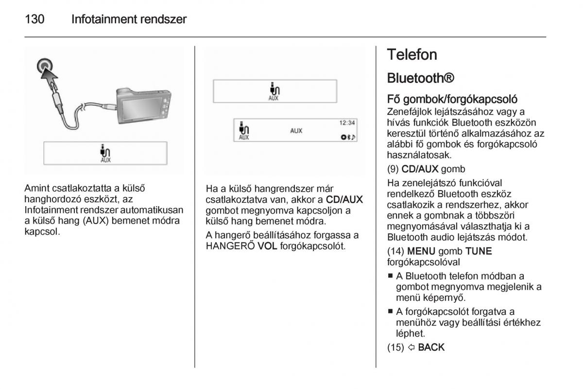 Chevrolet Spark M300 Kezelesi utmutato / page 132