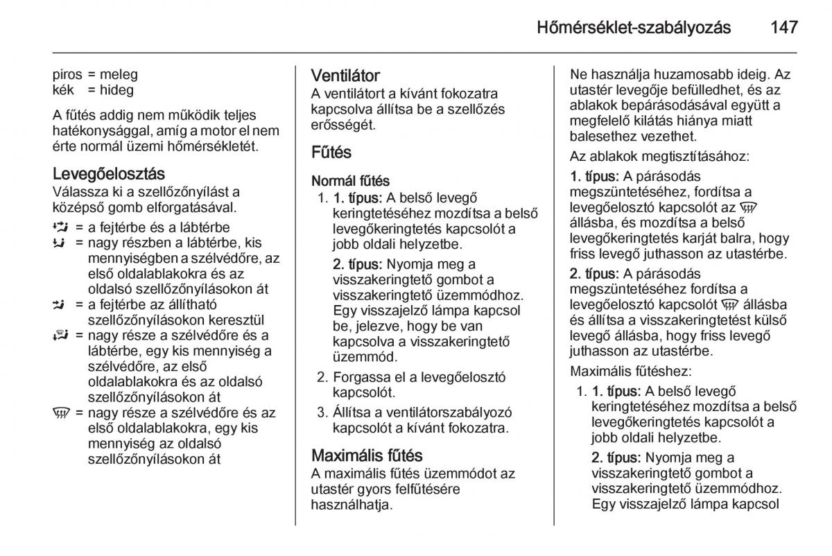 Chevrolet Spark M300 Kezelesi utmutato / page 149