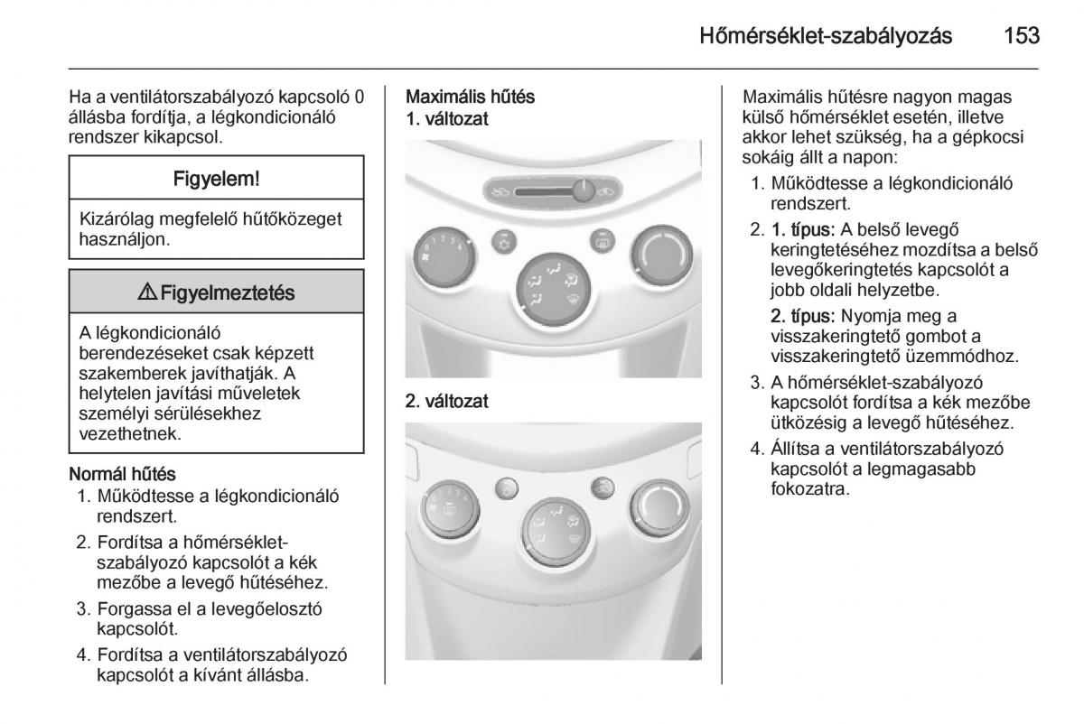 Chevrolet Spark M300 Kezelesi utmutato / page 155
