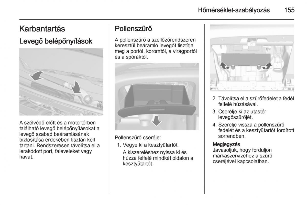 Chevrolet Spark M300 Kezelesi utmutato / page 157