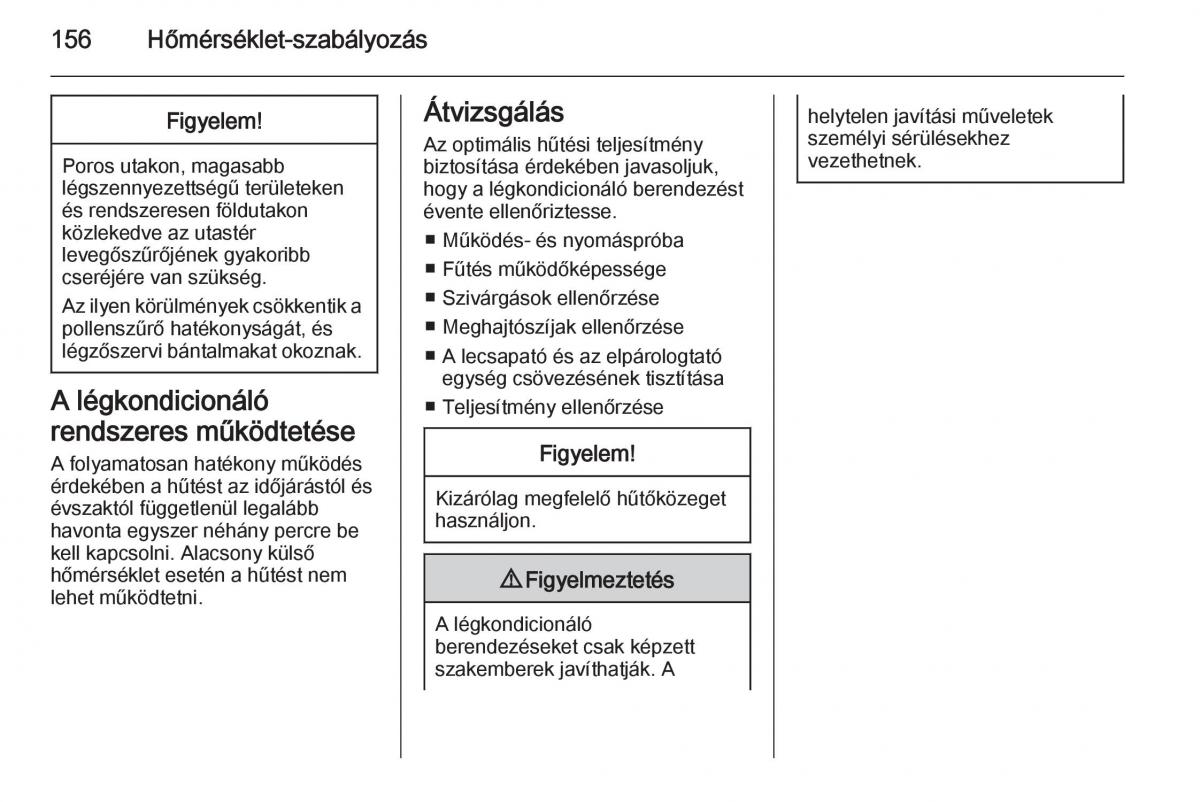 Chevrolet Spark M300 Kezelesi utmutato / page 158