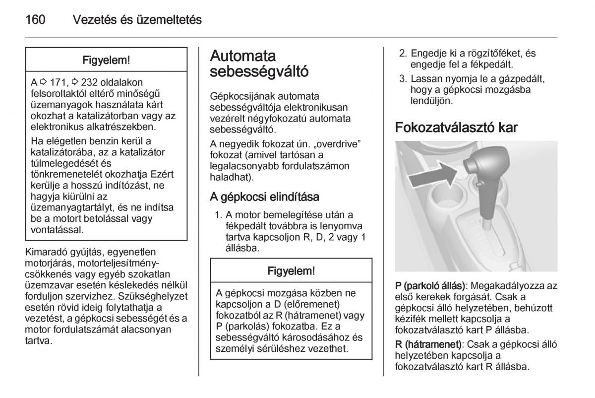 Chevrolet Spark M300 Kezelesi utmutato / page 162