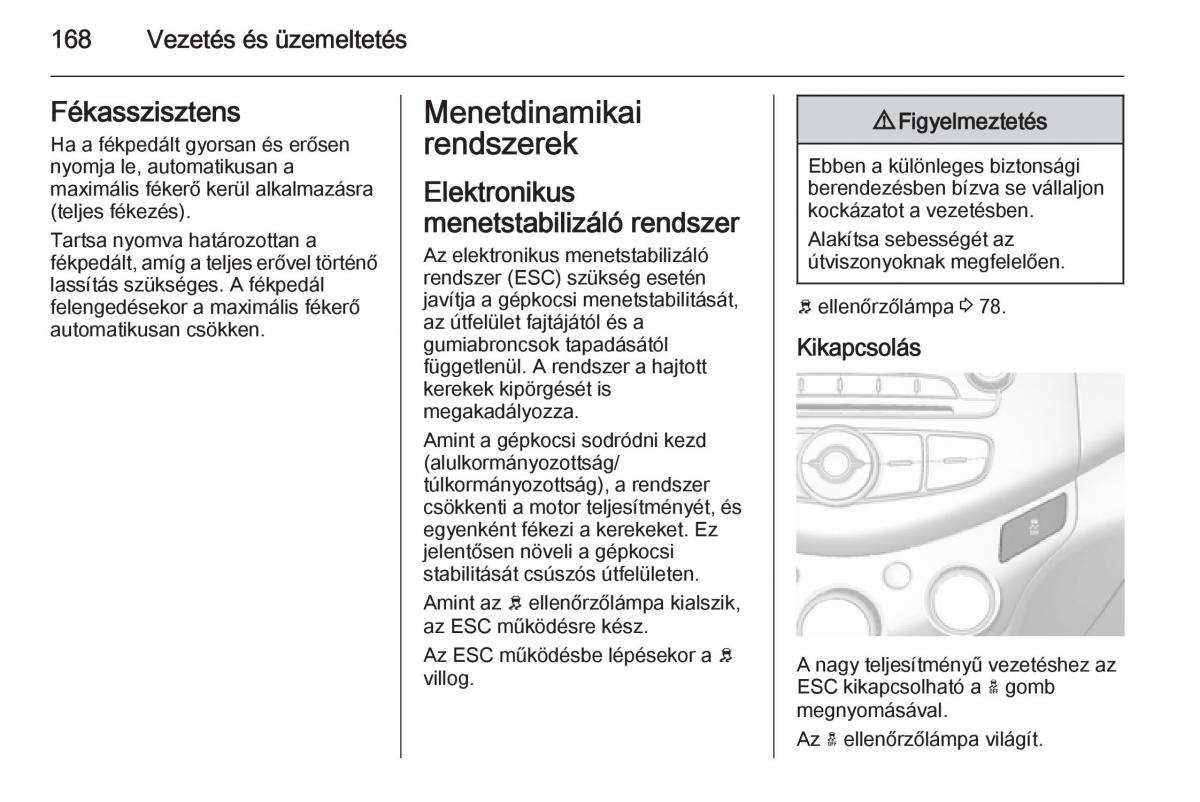 Chevrolet Spark M300 Kezelesi utmutato / page 170