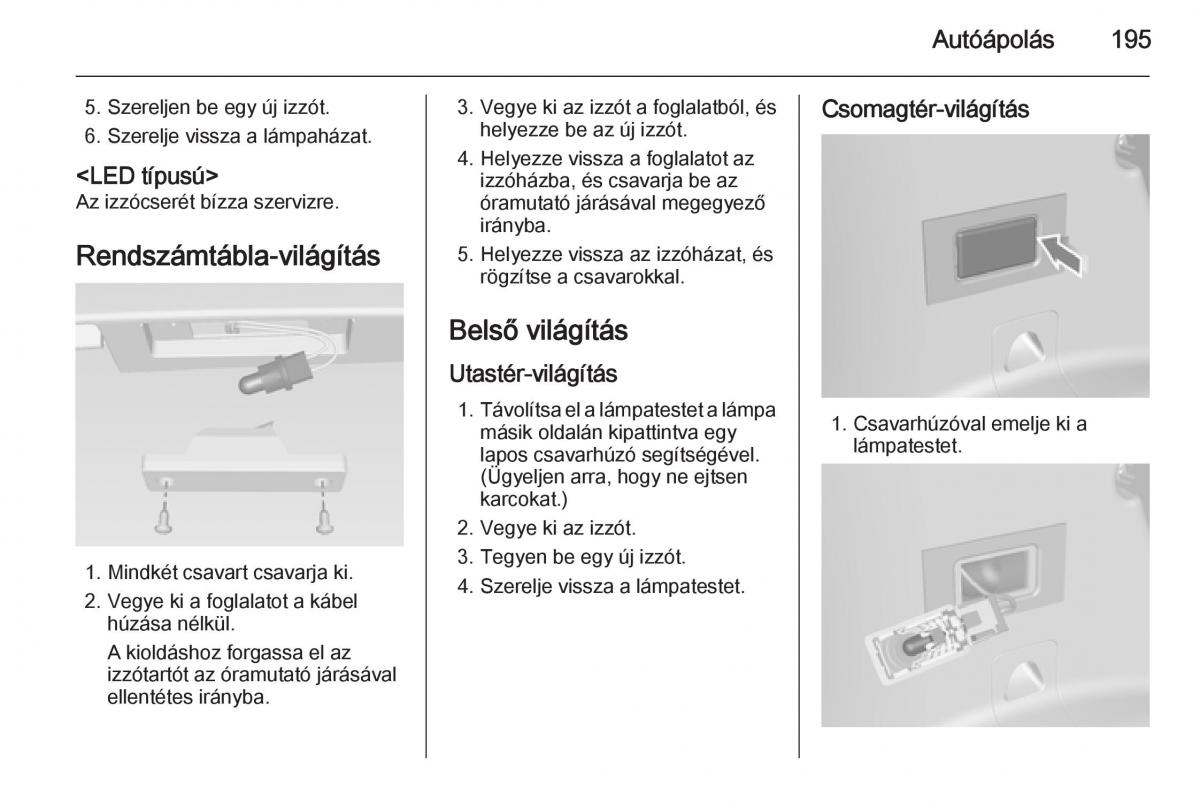 Chevrolet Spark M300 Kezelesi utmutato / page 197