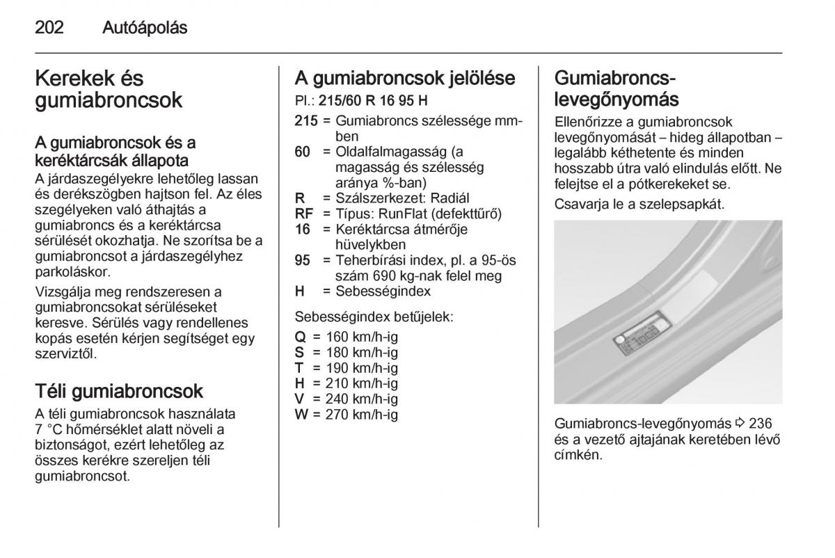 Chevrolet Spark M300 Kezelesi utmutato / page 204