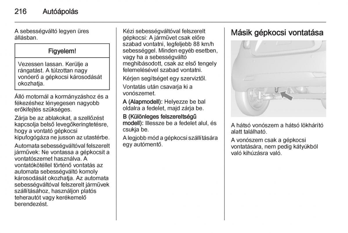 Chevrolet Spark M300 Kezelesi utmutato / page 218