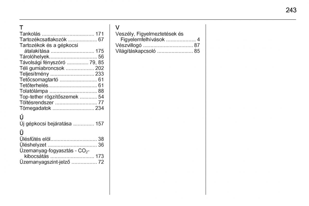 Chevrolet Spark M300 Kezelesi utmutato / page 245