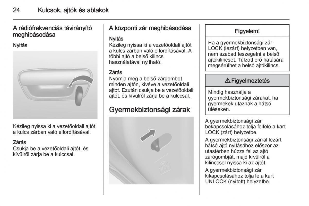 Chevrolet Spark M300 Kezelesi utmutato / page 26