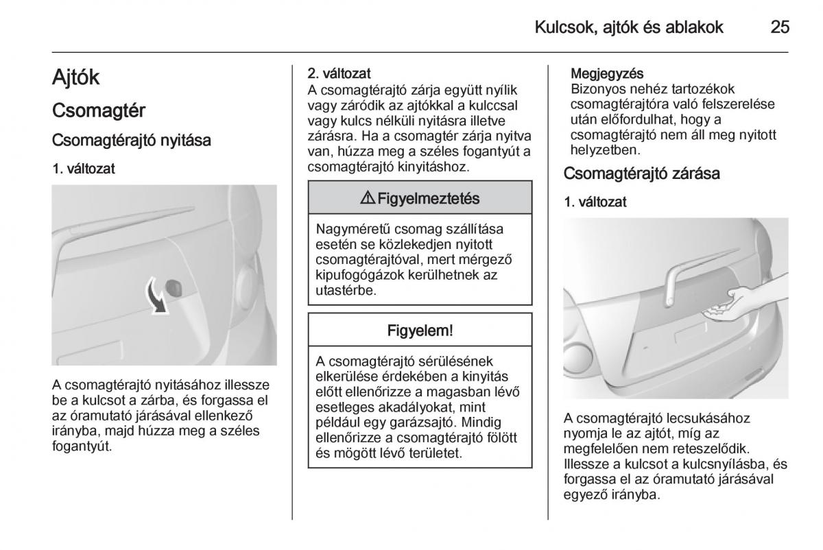 Chevrolet Spark M300 Kezelesi utmutato / page 27