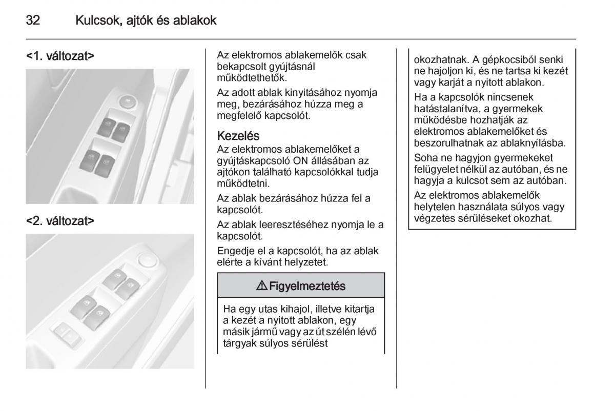 Chevrolet Spark M300 Kezelesi utmutato / page 34