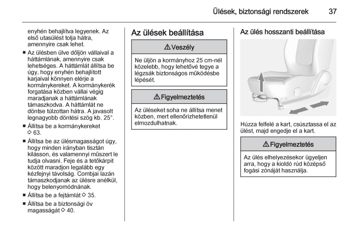 Chevrolet Spark M300 Kezelesi utmutato / page 39