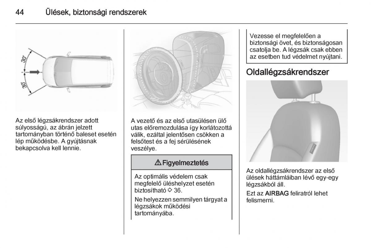 Chevrolet Spark M300 Kezelesi utmutato / page 46