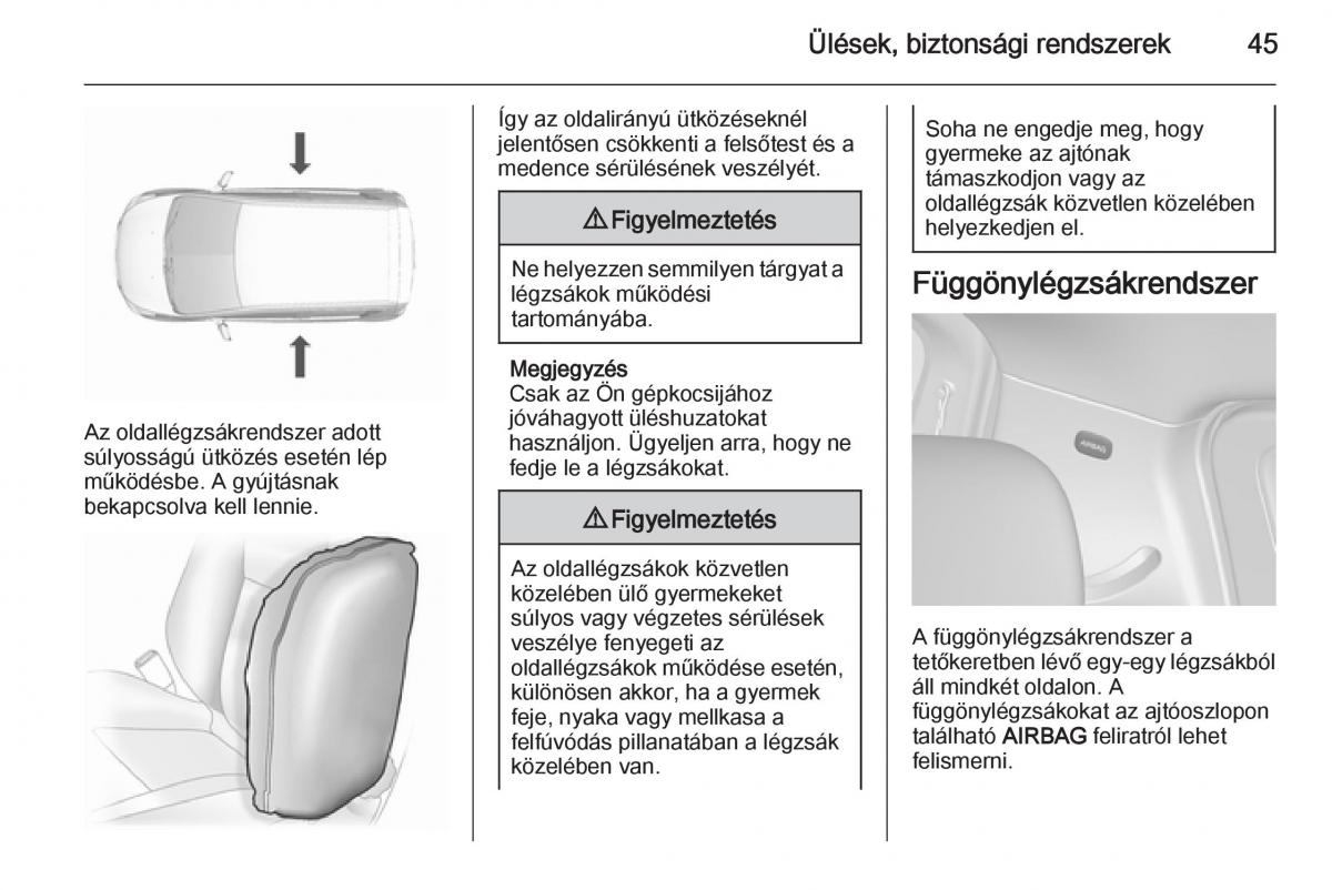 Chevrolet Spark M300 Kezelesi utmutato / page 47