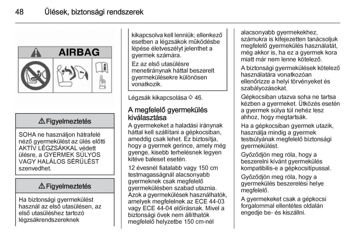 Chevrolet Spark M300 Kezelesi utmutato / page 50