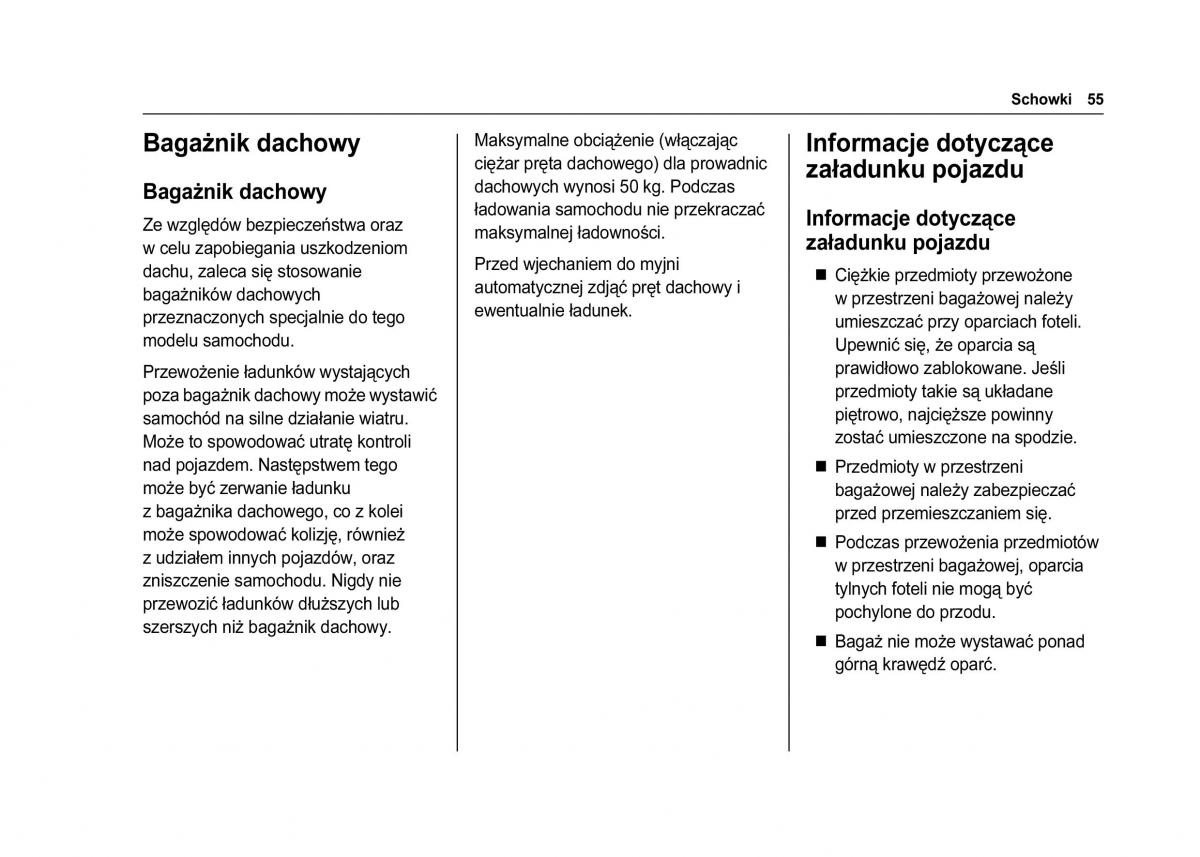 Chevrolet Spark M300 instrukcja obslugi / page 57