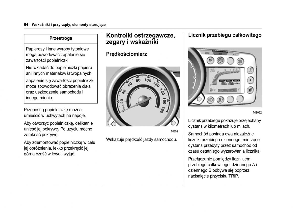 Chevrolet Spark M300 instrukcja obslugi / page 66