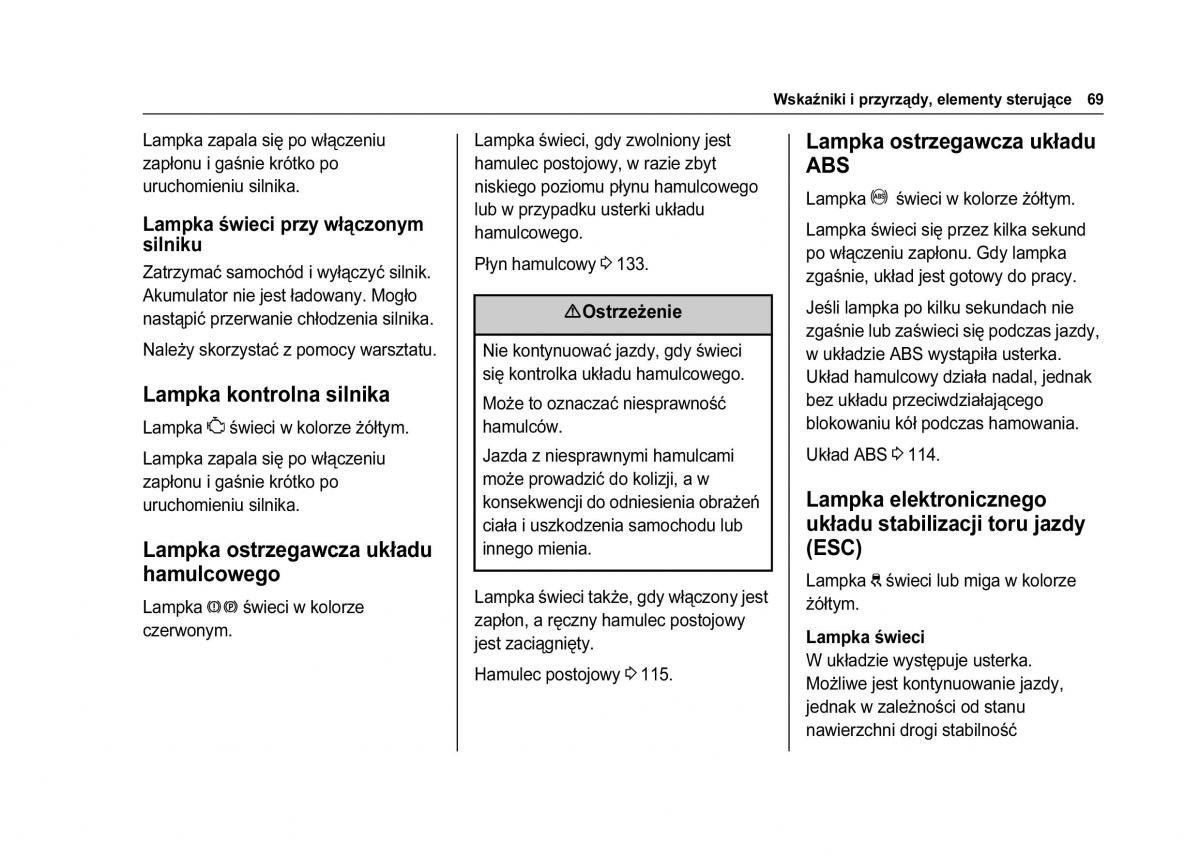 Chevrolet Spark M300 instrukcja obslugi / page 71