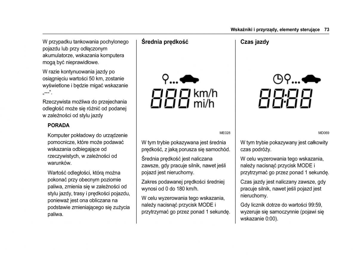 Chevrolet Spark M300 instrukcja obslugi / page 75