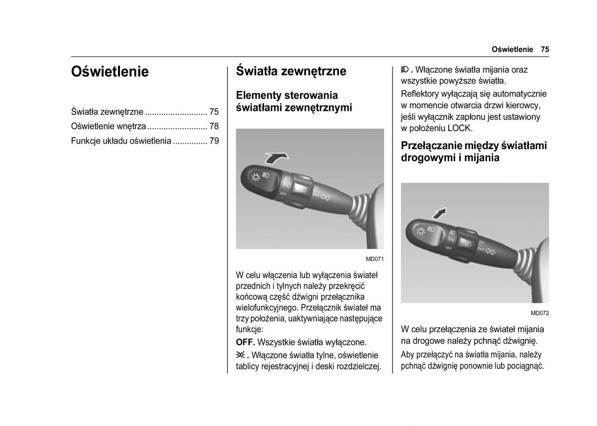 Chevrolet Spark M300 instrukcja obslugi / page 77