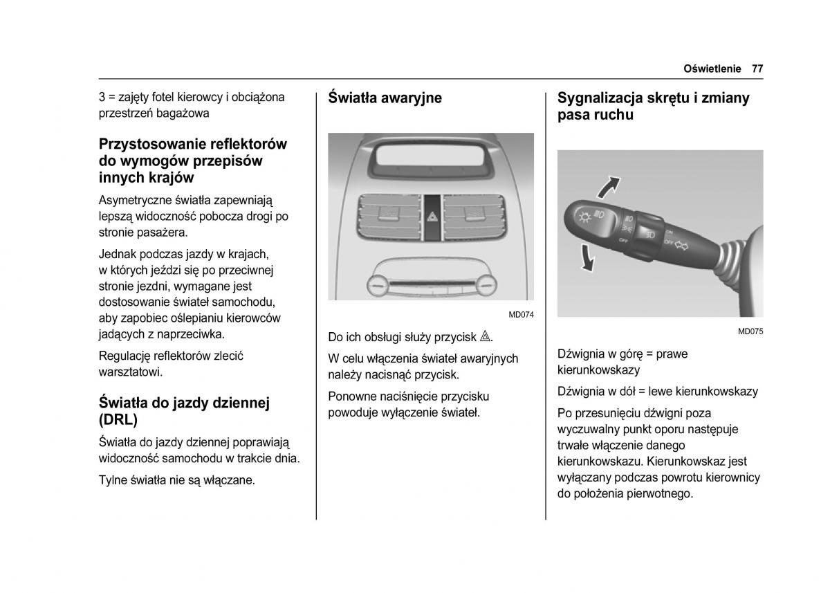 Chevrolet Spark M300 instrukcja obslugi / page 79