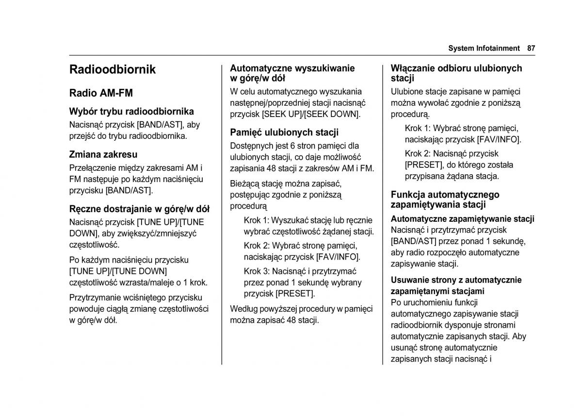 Chevrolet Spark M300 instrukcja obslugi / page 89