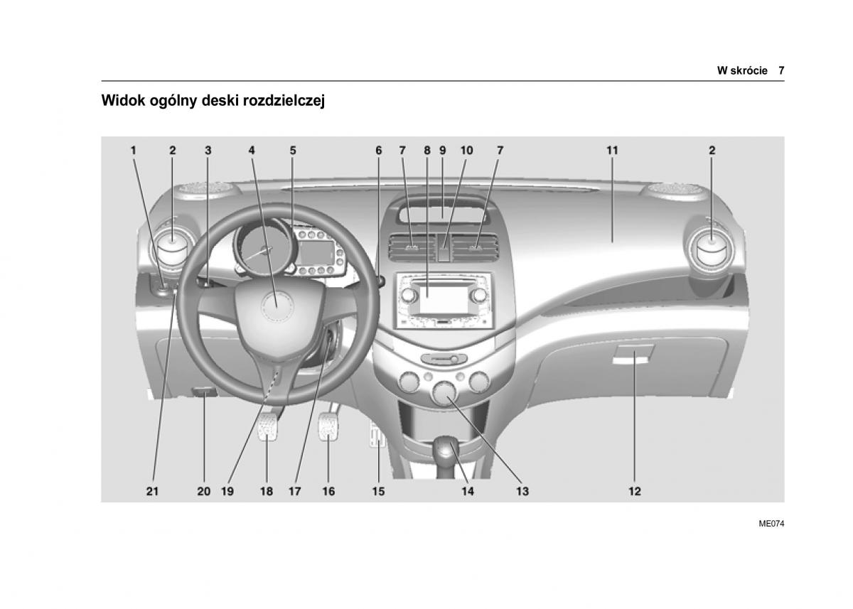 Chevrolet Spark M300 instrukcja obslugi / page 9